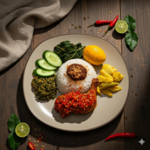 nasi ayam balado