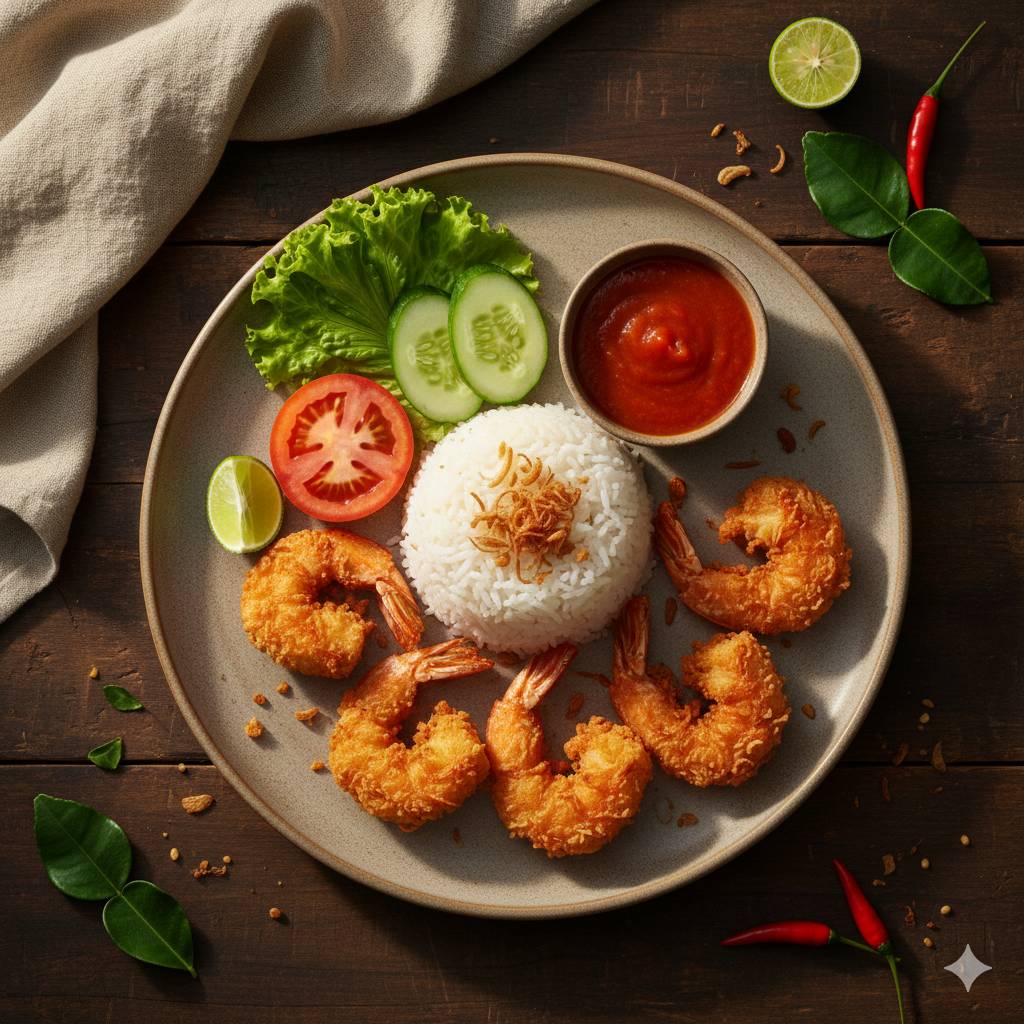 nasi udang krispy