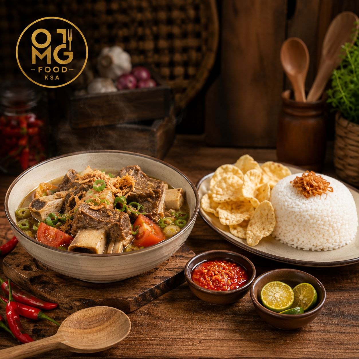 Nasi Soup Iga