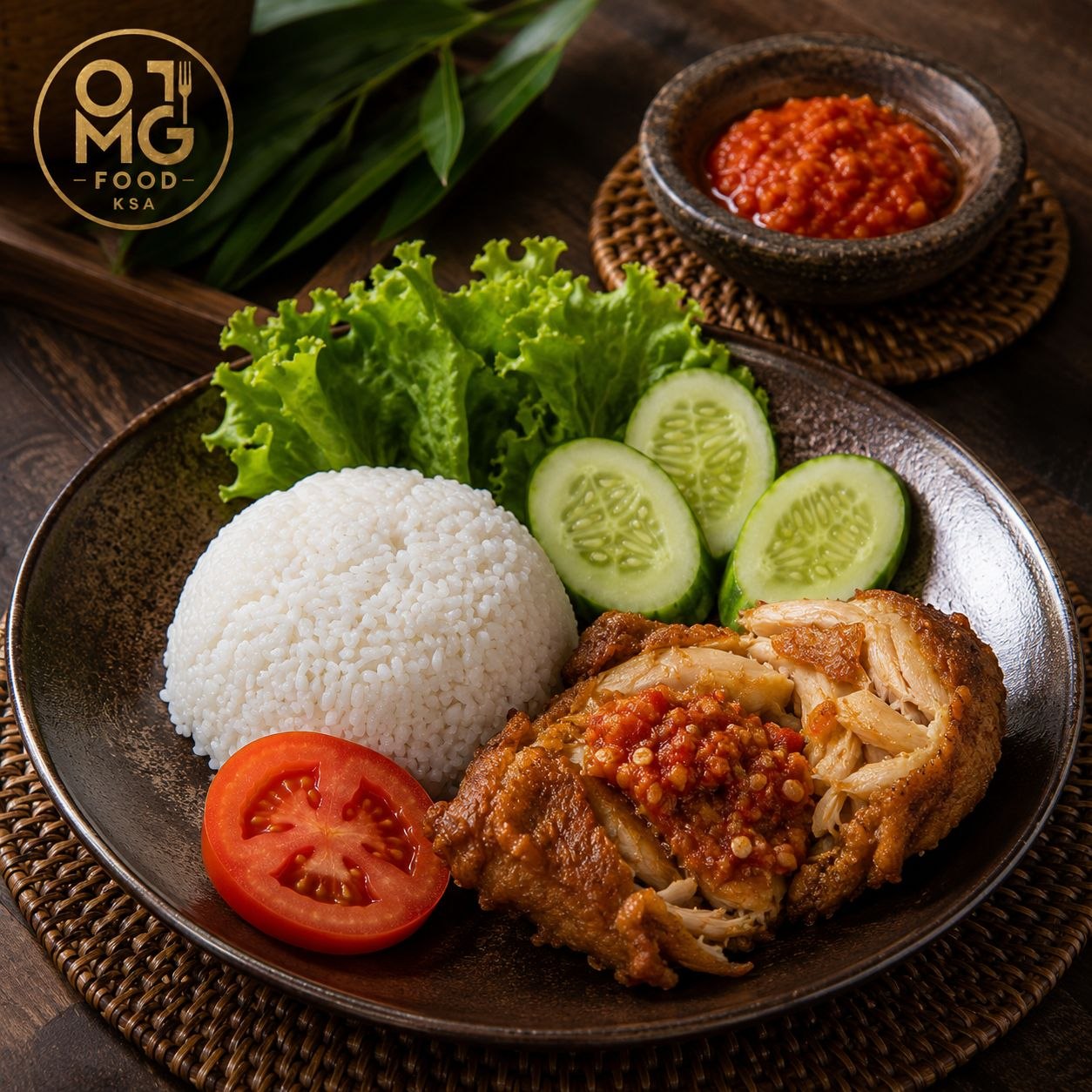 Nasi Ayam Penyet
