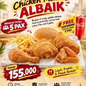 Albaik Chicken Meal- Paket 5 Pax