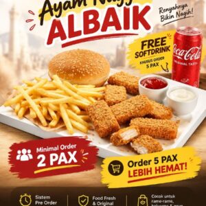 Albaik Nugget — Paket 2 Pax